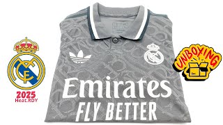 Real Madrid third kit 20242025 player version Unboxing  ASMR [upl. by Xylon]