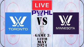 PWHL Live Playoffs SemiFinals Game 3 Toronto vs Minnesota 13th May 2024 Full Game Reaction [upl. by Elery]