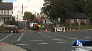 Water main break causes issues in Ephrata [upl. by Mariquilla]