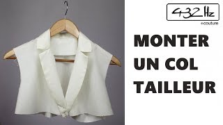 Monter un col tailleur entrainement couture [upl. by Josefa]