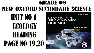 Grade 8 New Oxford Secondary Science Unit 1 Ecology Reading Page1920  Over hunting  Population [upl. by Salamone]