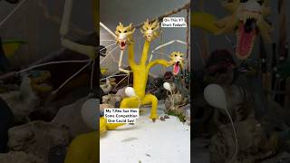 Godzilla Stop Motion Kaiju Project King Ghidorah  Giant Clay Monster [upl. by Aseena]