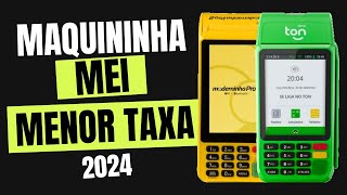 Qual a MENOR TAXA de Maquininha Para MEI em 2024 [upl. by Ahsoek]