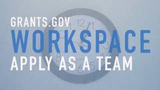 Apply for Federal Grants as a Team with Grantsgov Workspace Promo [upl. by Bonnes]