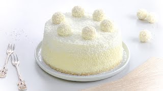 Raffaello Torte  ein Kokos Kuchen Rezept so lecker wie die Pralinen [upl. by Lebezej]