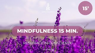 Meditación Guiada ❀ Mindfulness Atención Plena 15 minutos [upl. by Hoem836]