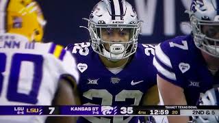 Kansas State RB Deuce Vaughn 48 yard run vs LSU in Texas Bowl [upl. by Maure785]