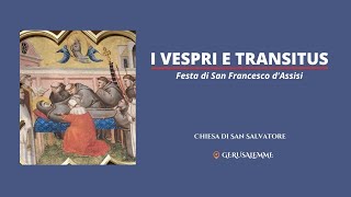 Festa di San Francesco dAssisi  I Vespri solenni e Transitus  GERUSALEMME [upl. by Mahgem]