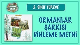 Ormanlar Dinleme Metni 2 Sınıf Türkçe Tohumlar Fidana Fidanlar Ağaca Şarkısı [upl. by Keeler]