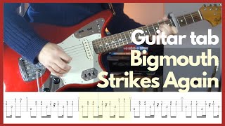 The Smiths  Bigmouth Strikes Again Guitar tabs [upl. by Venola]