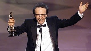 21 Marzo 1999  Roberto Benigni riceve il premio Oscar [upl. by Siuoleoj]