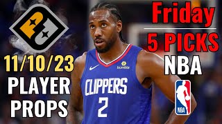 PRIZEPICKS NBA FRIDAY 1110 CORE PLAYER PROPS [upl. by Novyar798]