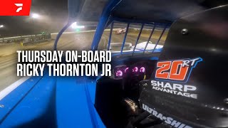 OnBoard Ricky Thornton Jr Rips The Fence To Thursday Eldora Dirt Late Model Dream Win [upl. by Alekal]