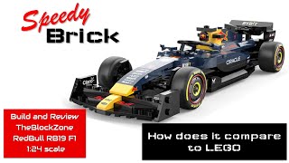 Its not LEGO but still fun Build and Review of TheBlockZoneRASTAR Red Bull RB19 F1 set [upl. by Nylassej]