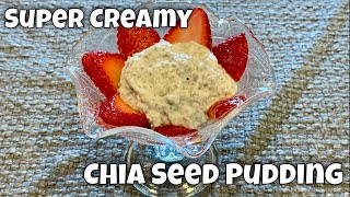 Next Level Chia Seed Pudding  Only 3 Ingredients  Super Creamy [upl. by Salkcin]