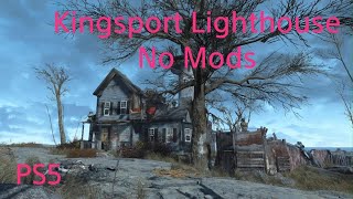 Kingsport Lighthouse Settlement Tour PS5 no mods Fallout 4 [upl. by Seda]