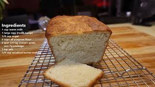 Simple Ingredients  Easy Milk Bread [upl. by Adelheid93]