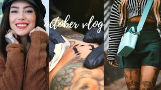 a new tattoo Louis Vuitton fitting birthday weekend  vlog  outfits amp style [upl. by Sibell]