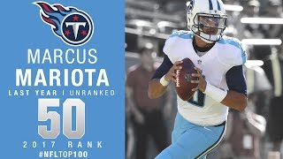 50 Marcus Mariota QB Titans  Top 100 Players of 2017  NFL [upl. by Sanborne]