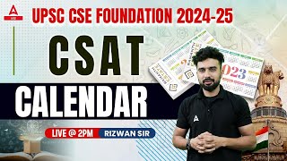 Calendar Reasoning For CSAT  UPSC CASAT Reasoning Classes 2024 BY RIZWAN SIR [upl. by Shoshanna]