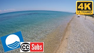 SKALA beach in 4K Kefalonia [upl. by Essyla]