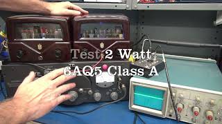 Testing 6V6 and 6AQ5 class A tube practice guitar amplifiers boutique project Mallory bakelite cabs [upl. by Beret12]