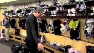 Sidney Crosby Stick Prep and Geno quotWheres my logoquot [upl. by Ellinnet]