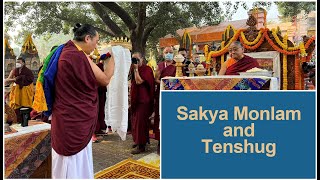 Sakya Monlam and Long life prayer to Gongma Trichen Rinpoche [upl. by Jorin]