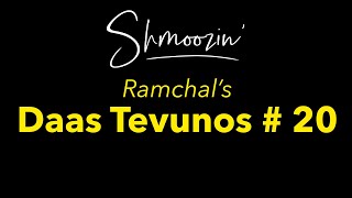 Ramchals Daas Tevunos 20 [upl. by Nolos622]