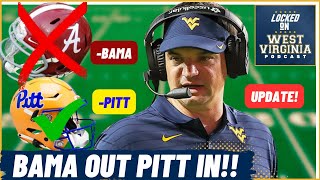 Is West Virginia REMOVING Alabama and ADDING Pitt to the schedule Whats next [upl. by Akeenahs465]