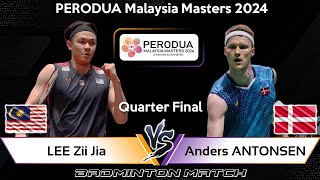 🔴LIVE SCORE  LEE Zii Jia MAS vs Anders ANTONSEN DEN  Malaysia Masters 2024 Badminton [upl. by Adeuga]