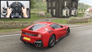 Forza Horizon 4 Drifting Ferrari F12 TDF Thrustmaster TX Steering Wheel Gameplay [upl. by Fu]