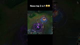 Nasus top 2 vs 1 leagueoflegends nasus lmht lol shorts [upl. by Sato]