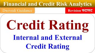 8 Credit Rating Internal and external credit rating financial and credit risk analytics mba [upl. by Orlosky]