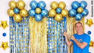 DECORACIONES PARA CUMPLEAÑOS ✨adornos con globos 😊👍 decoración con globos para cumpleaños [upl. by Ellenrad]