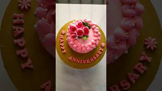 Anniversary cake design 💖🎂 anniversary cakedesign viralvideo trandingshorts [upl. by Archaimbaud565]