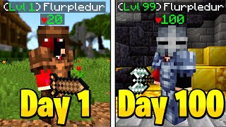 I Survived 100 Days Raiding Dungeons for OP LOOT on Minecraft RPG Server [upl. by Yht384]