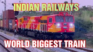 World biggest train  Indian railways  India  Pakistan railways  Indian train  Haryana roadways [upl. by Tiraj313]