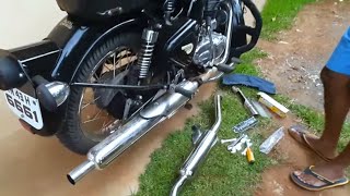 Classic 350  Exhaust Upgrade  Too Loud [upl. by Baldwin]