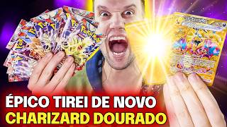 ÉPICO TIREI 2 CARTAS DOURADAS E O CHARIZARD DE OURO DE NOVO  CAPITÃO HUNTER POKEMON TCG [upl. by Nhguavoj111]