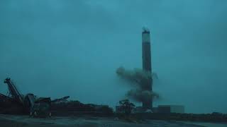 Demolition of the Fawley Power Station Chimney [upl. by Kenwrick]