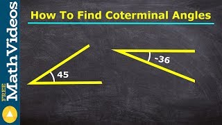 How to find coterminal angles using drawings [upl. by Oahc427]