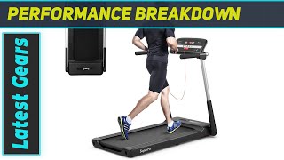 GYMAX Foldable Treadmill Review Compact Quiet and AppControlled [upl. by Winograd]