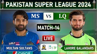 PSL LIVE  LAHORE QALANDARS vs MULTAN SULTANS MATCH 14 LIVE COMMETARY  LQ vs MS LIVE  LQ BATTING [upl. by Daphne]