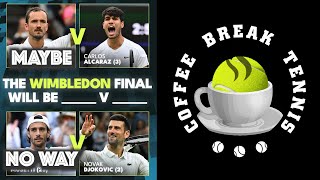 Wimbledon 2024  Odds Favor AlcarazDjoker Rematch  CBT Podcast [upl. by Hgielhsa]