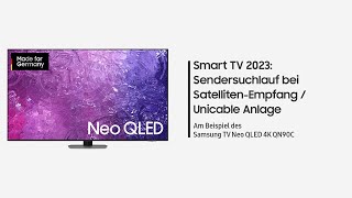 Smart TV 2023 Sendersuchlauf bei SatellitenEmpfang  Unicable Anlage [upl. by Leidba]