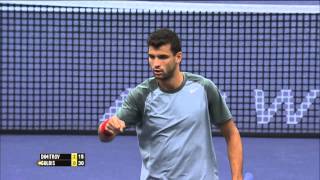 Dimitrov Hits Hot Shot In Indian Wells Defeat [upl. by Lepp]