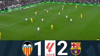 Valencia vs Barcelona 12  LaLiga 2024  Match Highlights [upl. by Alliuqal273]