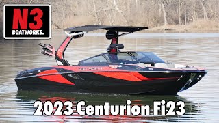 2023 Centurion Fi23  Fire RedOnyx Black  On Water  N3 Boatworks [upl. by Ennaitak]