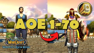 Protection Paladin AOE Leveling Guide 170 WoW Classic WotLKTBC [upl. by Natala982]